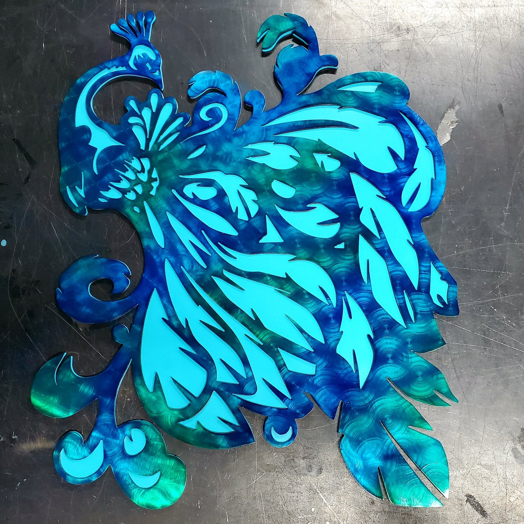 Peacock Metal Art