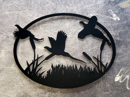 Pheasants Metal Wall Art