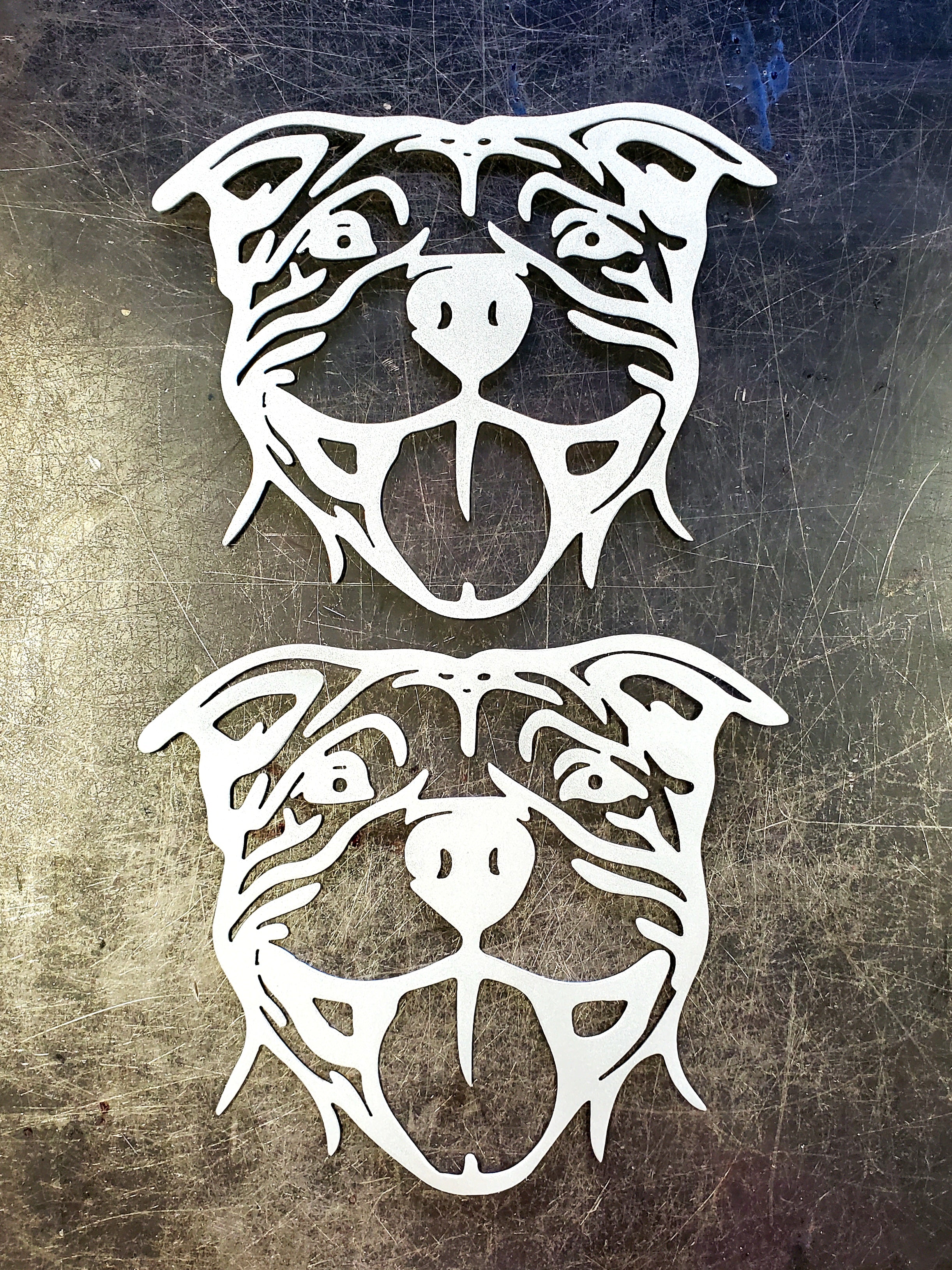 Pitbull Metal Wall Art | Custom Powder Coated Steel | Made in USA