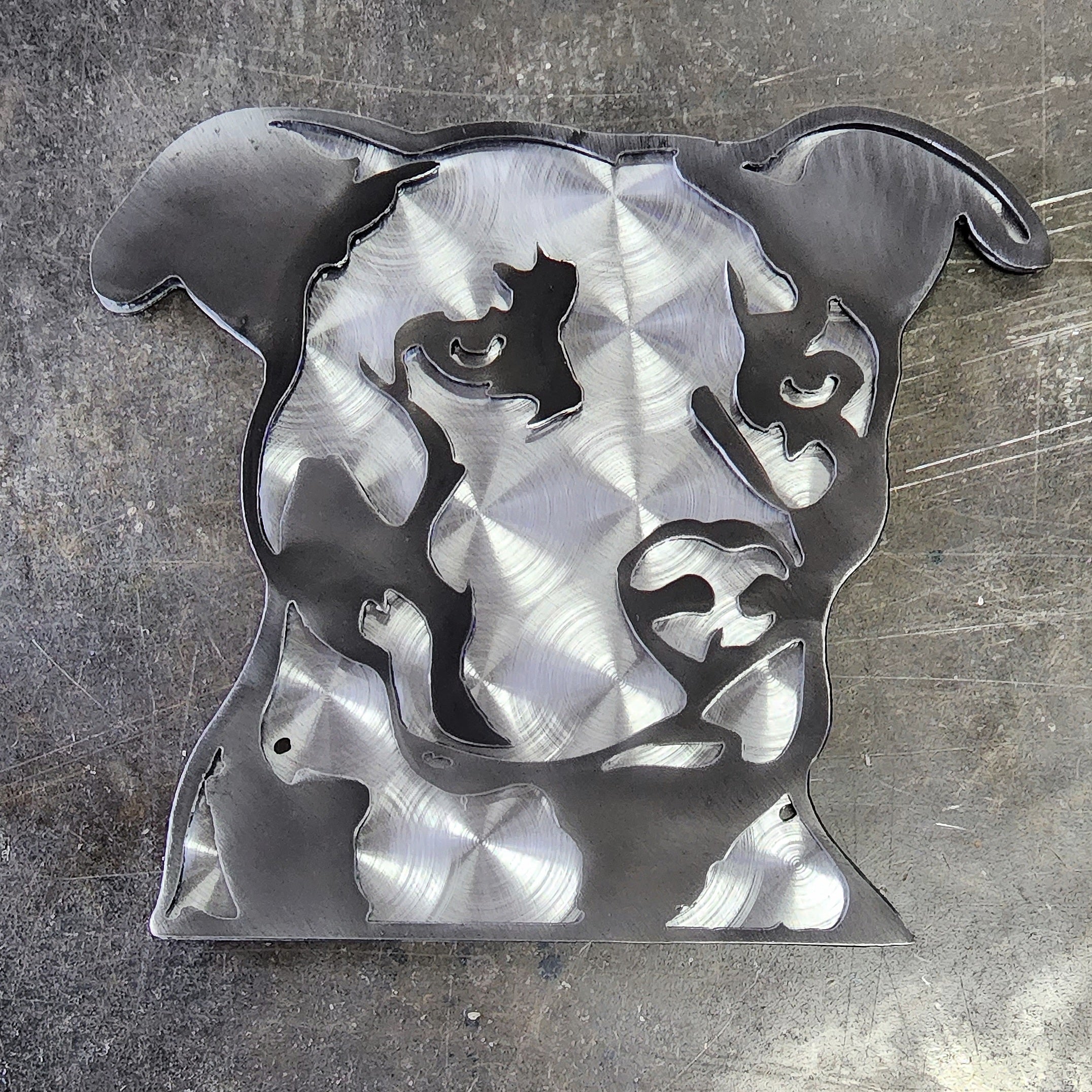 Pitbull #1 Metal Art