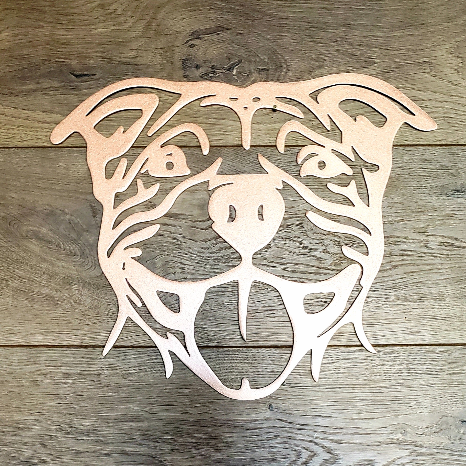 Pitbull Metal Wall Art | Custom Powder Coated Steel | Made in USA