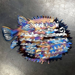 Pufferfish Metal Wall Art