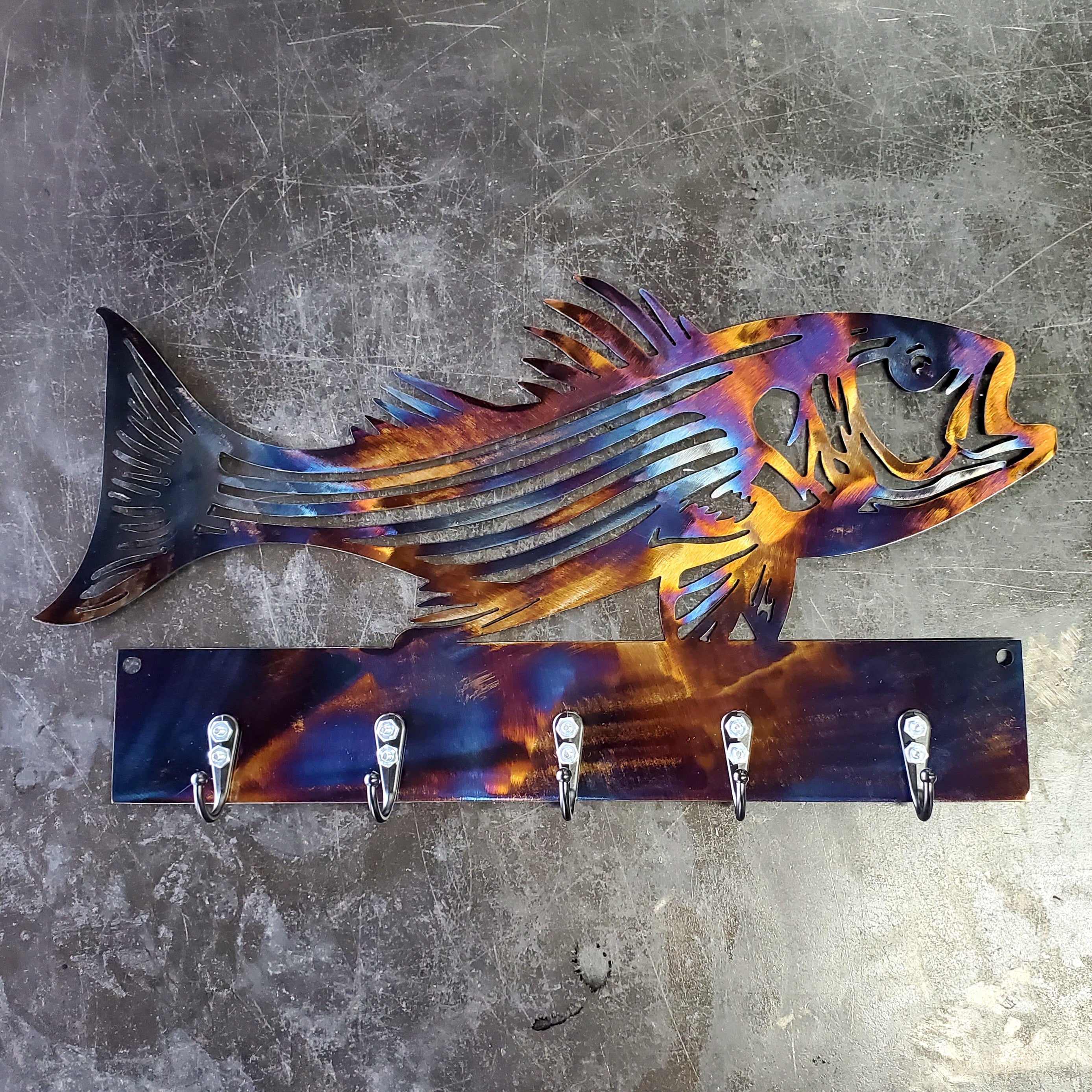 Striped Bass (Rockfish) #2 Key & Leash Hanger