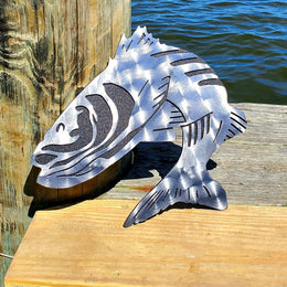 Striped Bass (Rockfish) Metal Wall Art