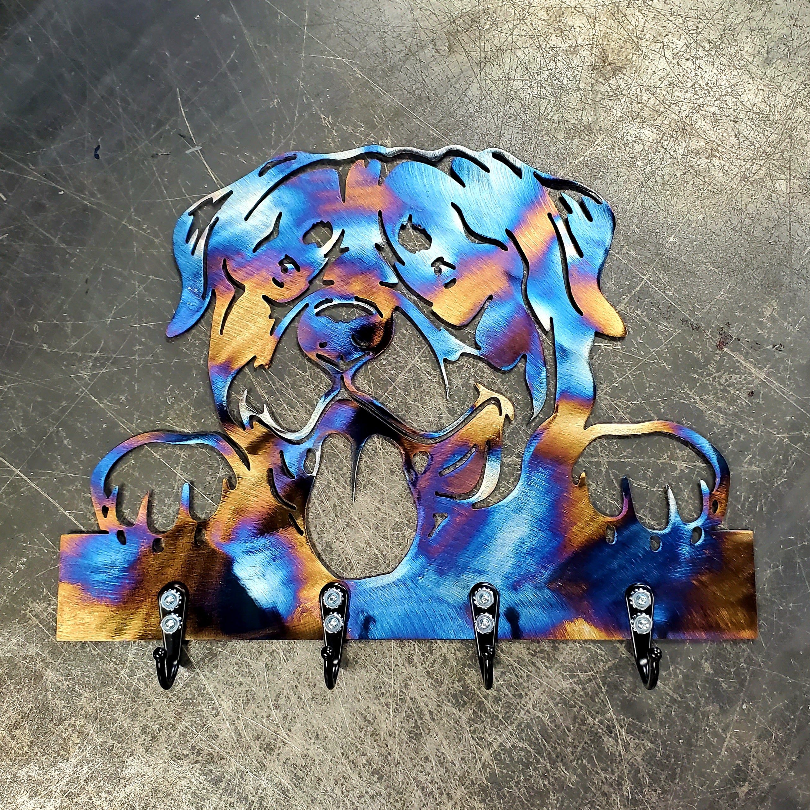 Rottweiler #1 Key & Leash Hanger