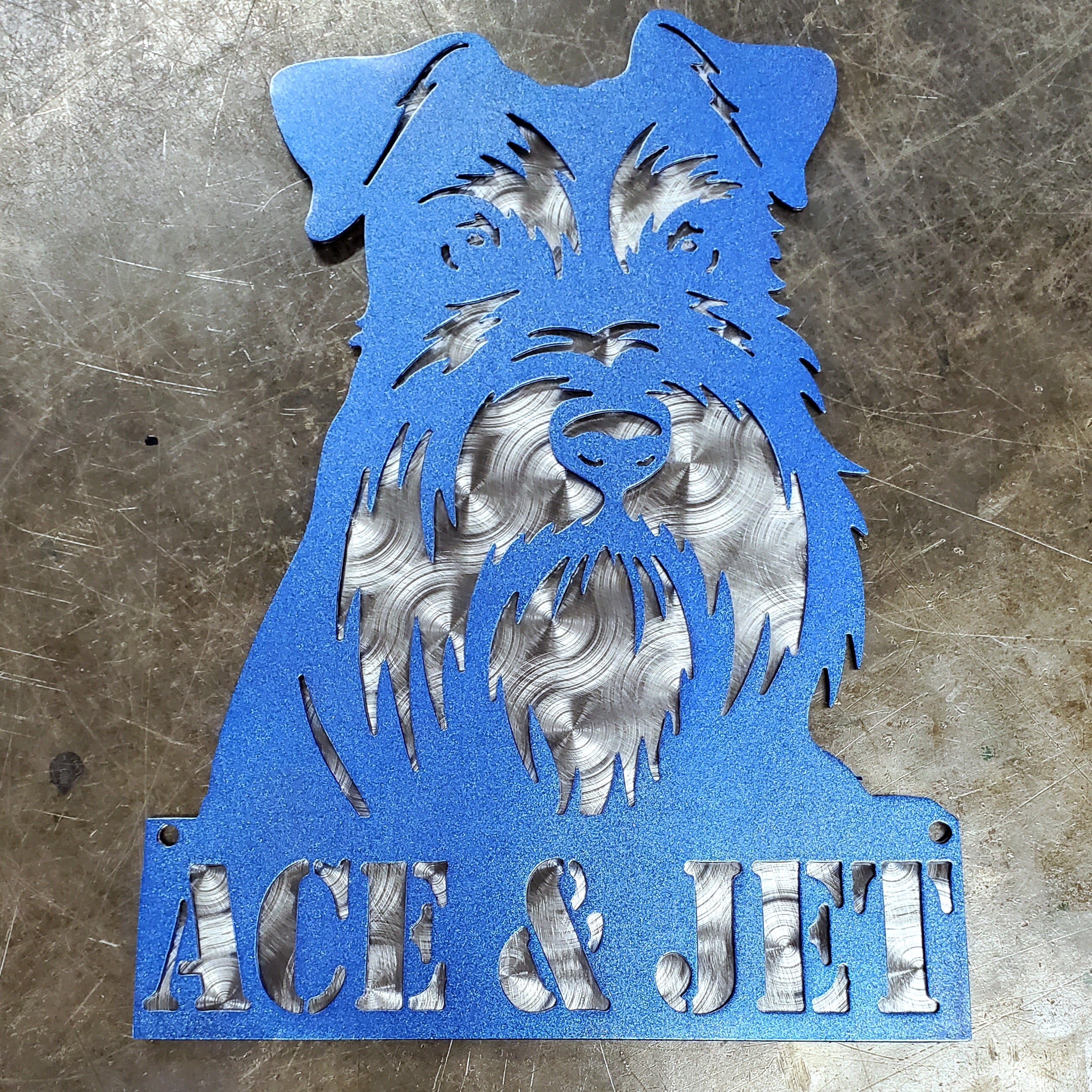Schnauzer Metal Art