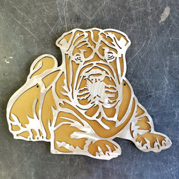 Shar Pei Metal Wall Art