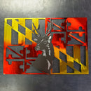 Sika Deer Hunting Metal Art Home Decor Wall Decor Fabrication Welding Welder Annapolis Maryland Custom Personalized Gift