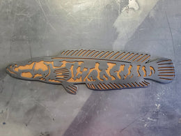 Northern Snakehead Metal Wall Art