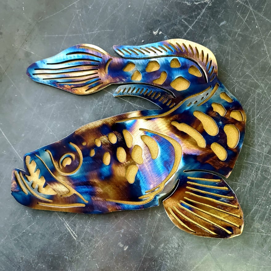 Northern Snakehead #1 Metal Art