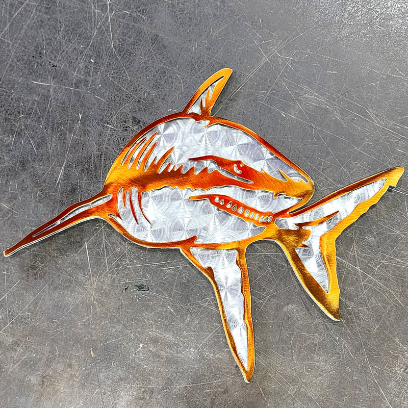 Tiger Shark Metal Art