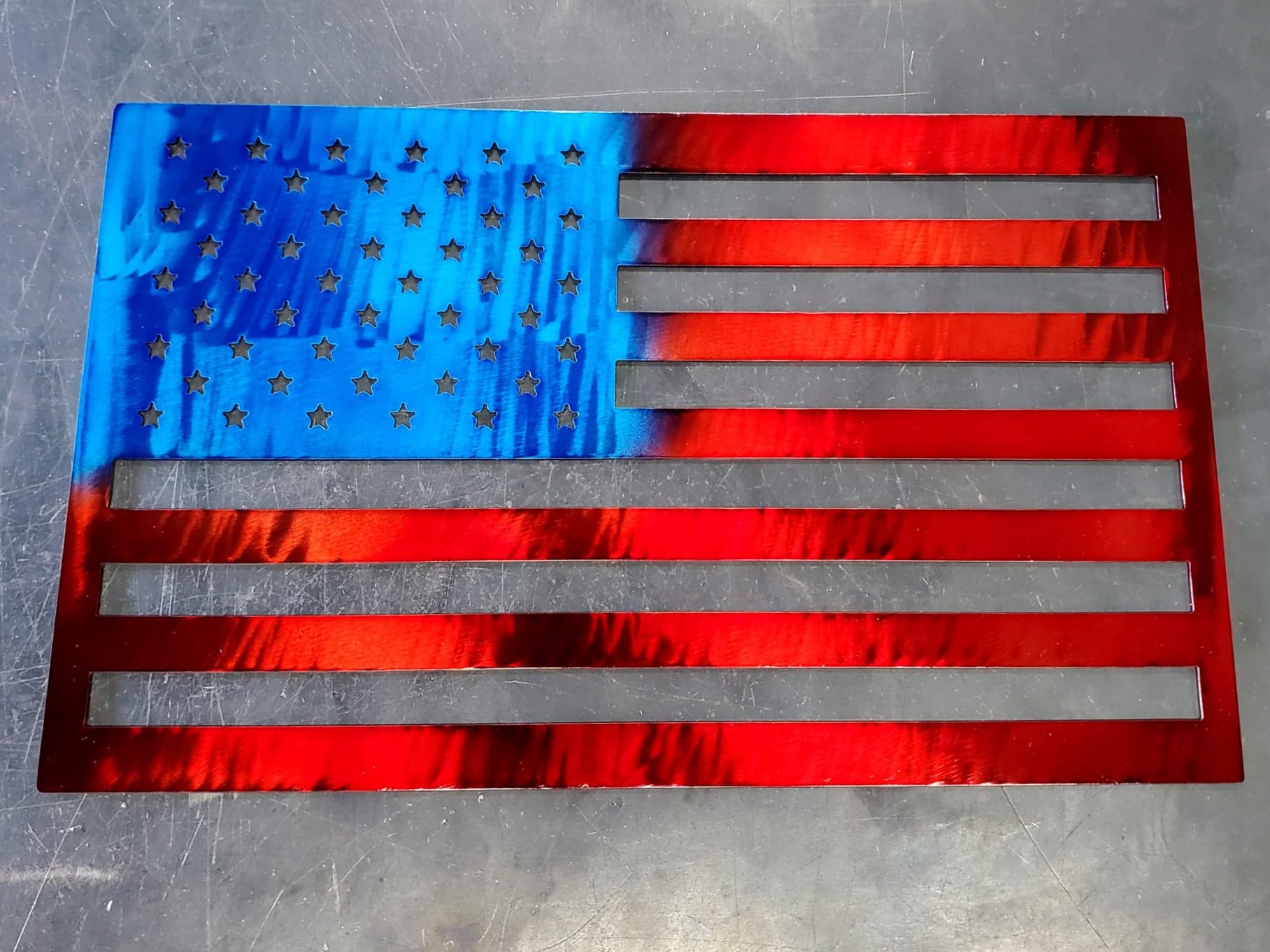 American Flag Metal Art