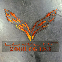 Corvette C7 Metal Wall Art