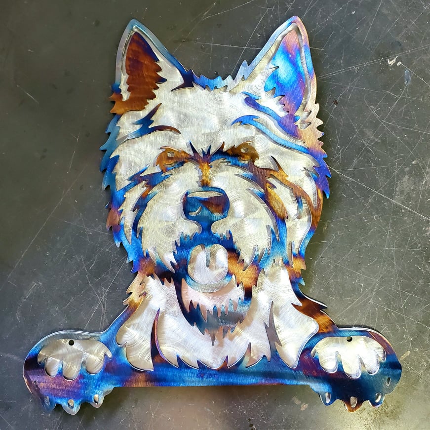 West Highland Terrier Metal Art