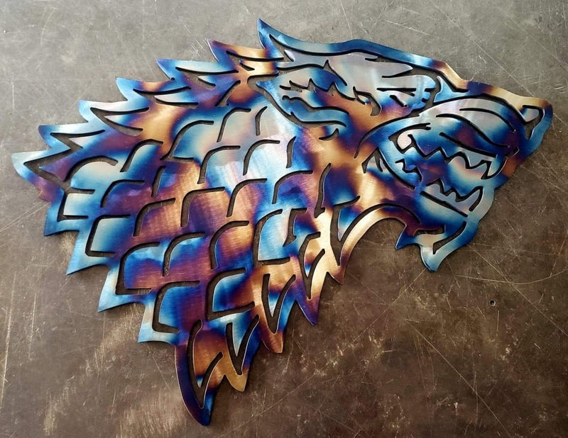 Game of Thrones GOT House Stark Metal Art Home Decor Wall Decor Fabrication Welding Welder Annapolis Maryland Custom Personalized Gift