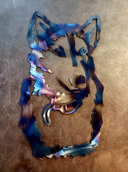Husky Metal Wall Art