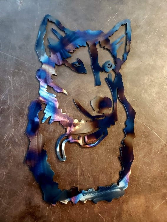 Husky #2 Metal Art