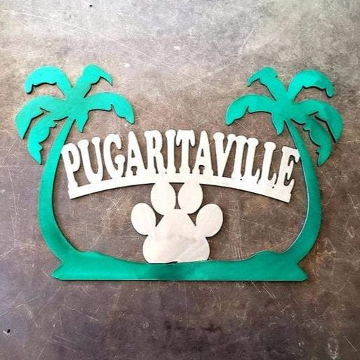 Palm Trees Personalized Sign
