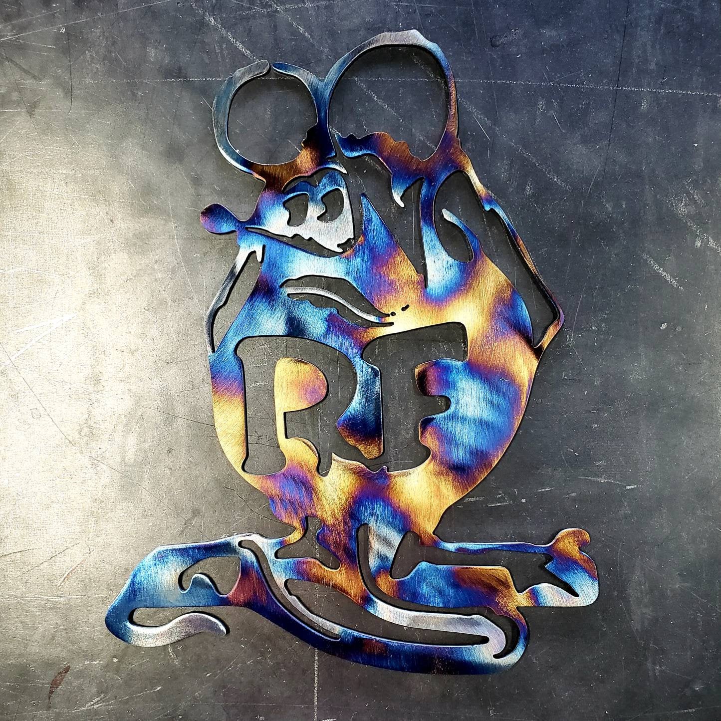 Rat Fink Metal Art