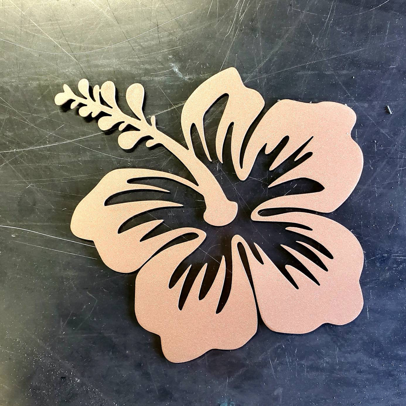 Hibiscus Metal Art