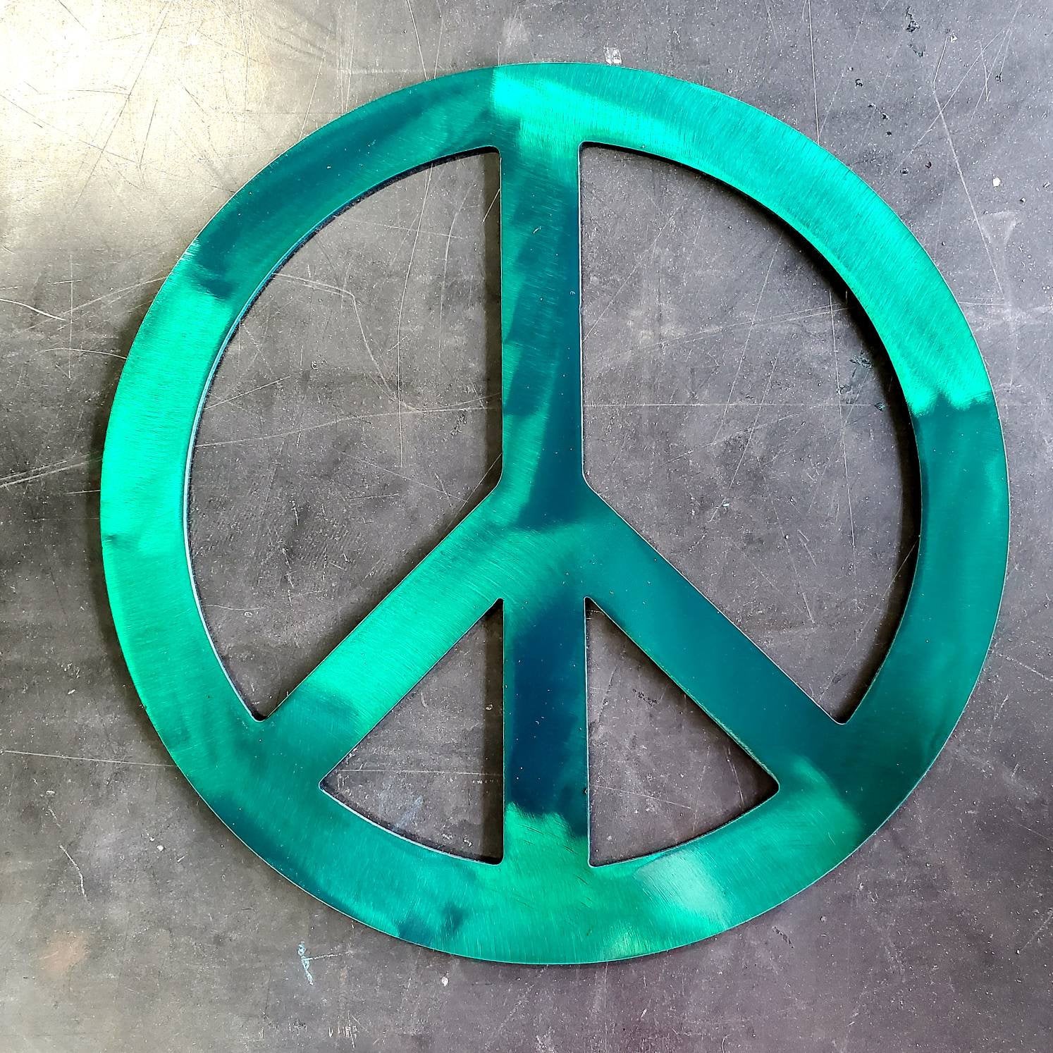 Peace Sign Metal Art