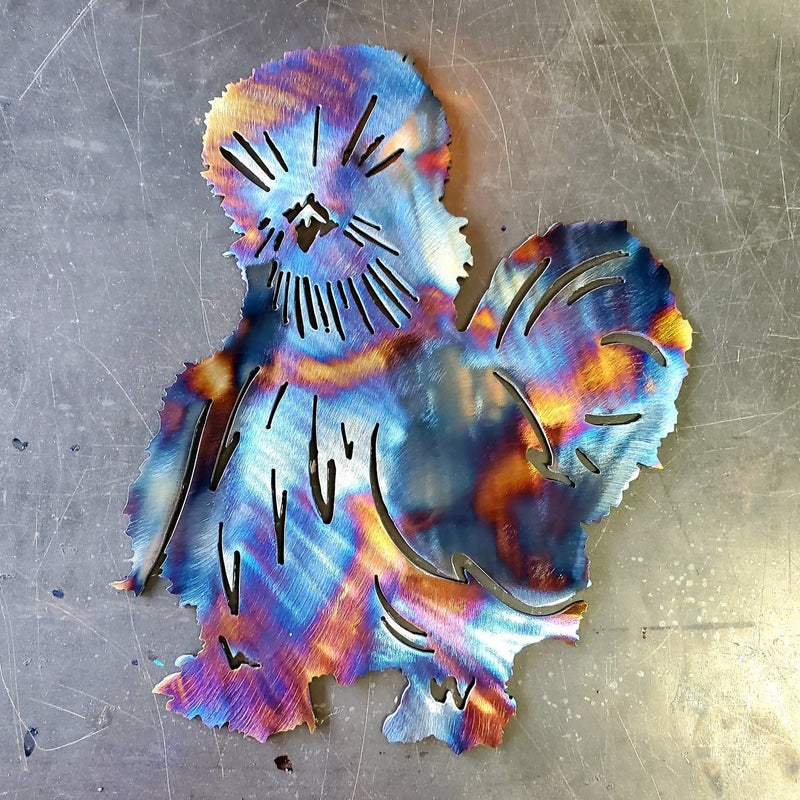 Silkie Chicken Metal Art