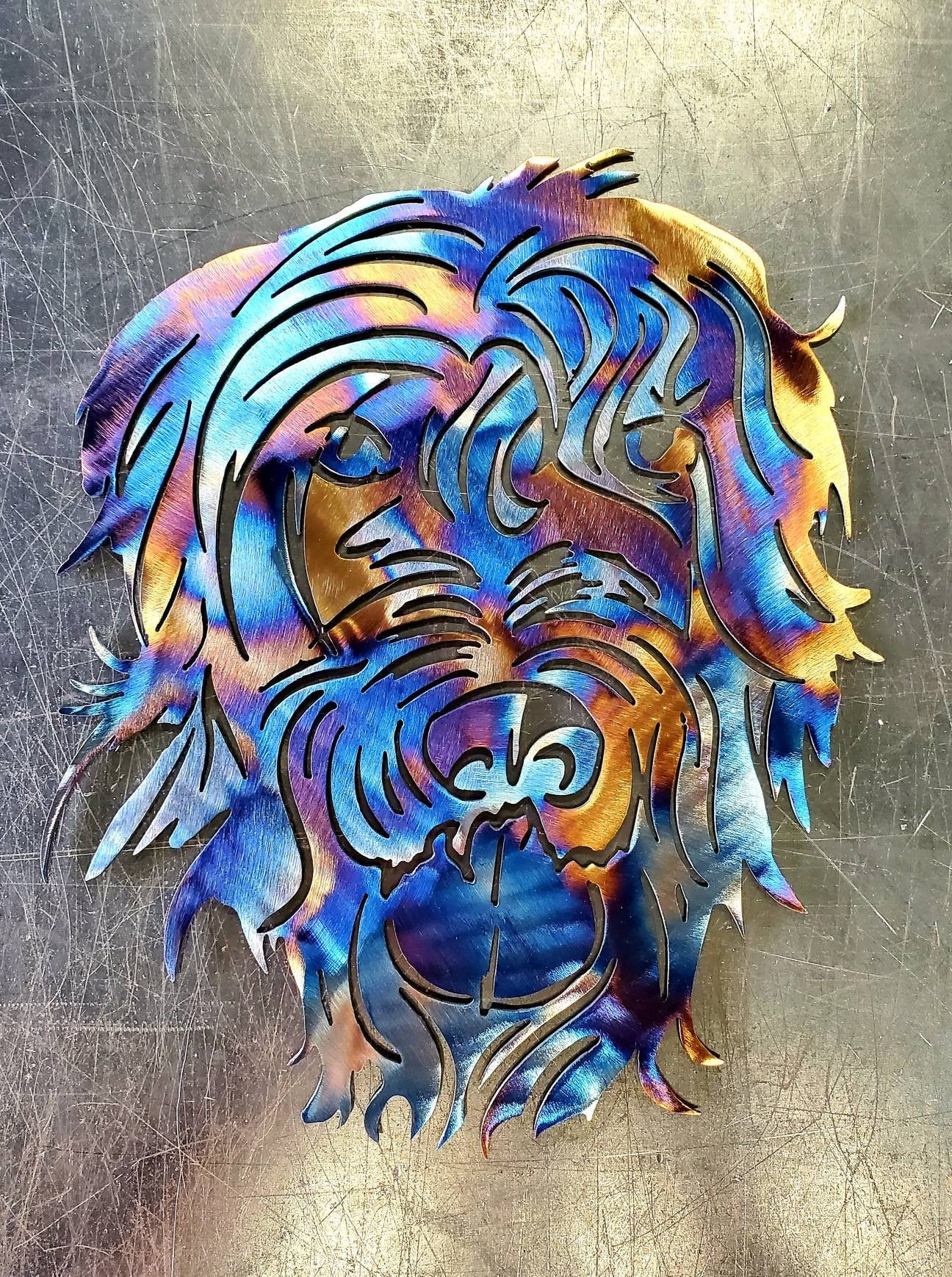 Wirehaired Pointing Griffon Metal Art