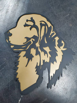 Golden Retriever Metal Wall Art
