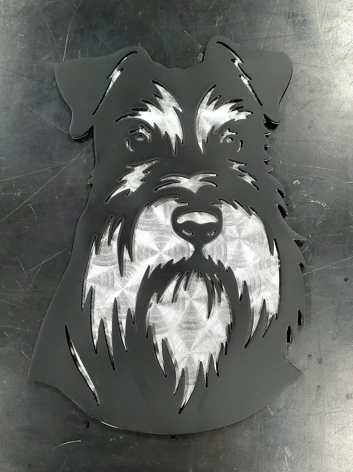 Schnauzer Metal Art