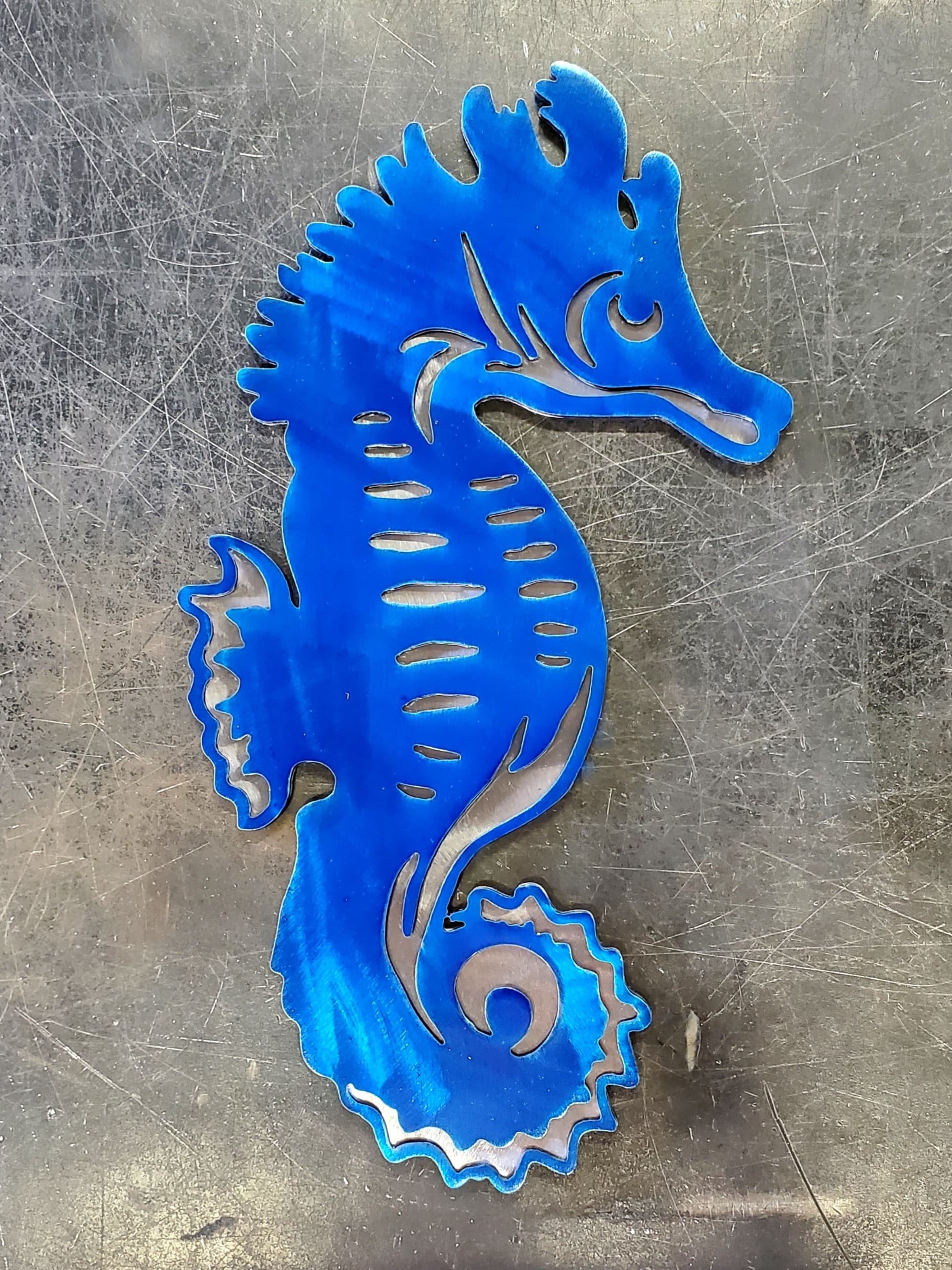 Seahorse Metal Art