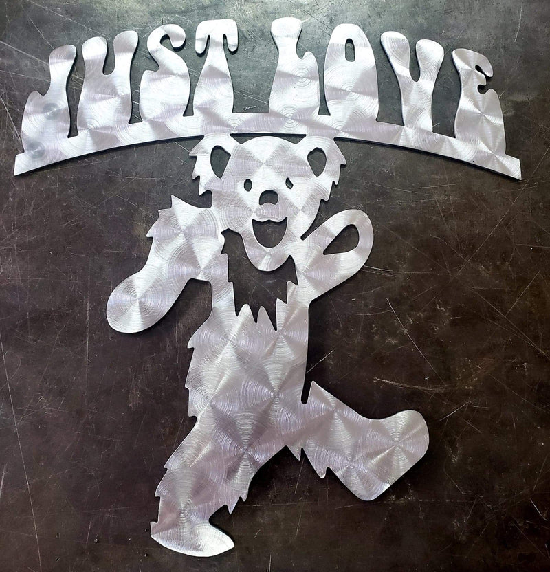 Just Love Dancing Bear Metal Art